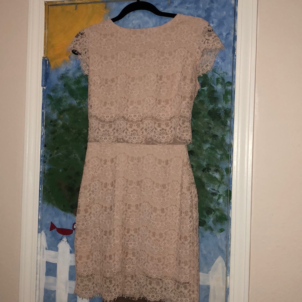 Light pink lace dress